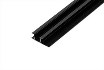 宿迁航空纤维墙咔铝合金带灯中条（哑黑氧化）